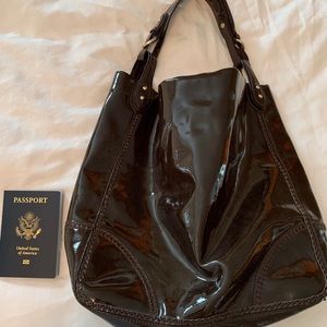 Gently used Sigrid Olsen large patent leather bag